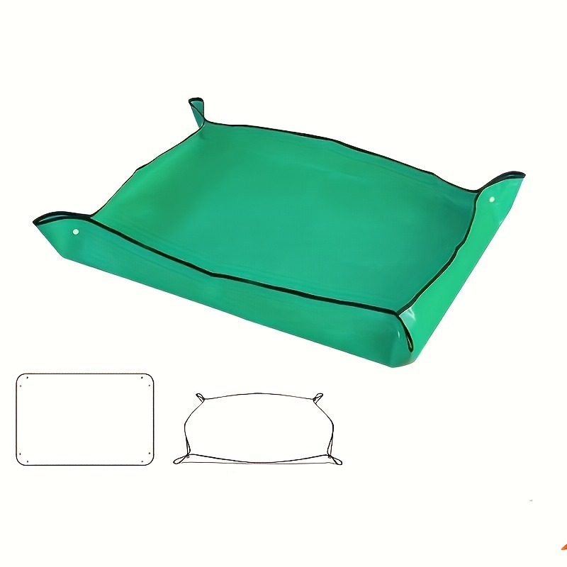 Image of Large Plant Transplanting Mat | Foldable Heavy-duty Pe Garden Tray For Indoor/outdoor Soil Control, Easy To Clean, Suitable For Mixing Soil And Transplanting, Suitable For 1111pcs Holidayse
