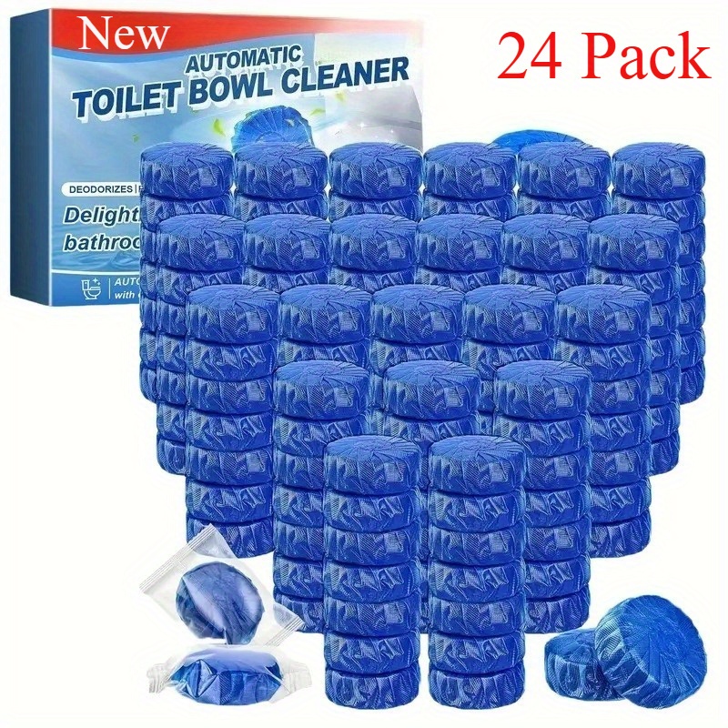 24/36 Pack Toilet Cleaners - Powerful Automatic Deodorization, Embedded Toilet Treatment - Controls Odors, Decomposes Waste, Prevents Scaling And Rust, Suitable for RV And Home Bathrooms, Long-lasting Freshness