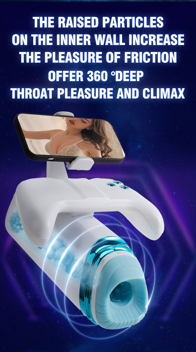 valentines day thanksgiving christmas gifts for men automatic male   with heating 10   telescoping 10   vibration game controller style rechargeable hands free stroker waterproof adult   toy for men easy to clean Product details 4