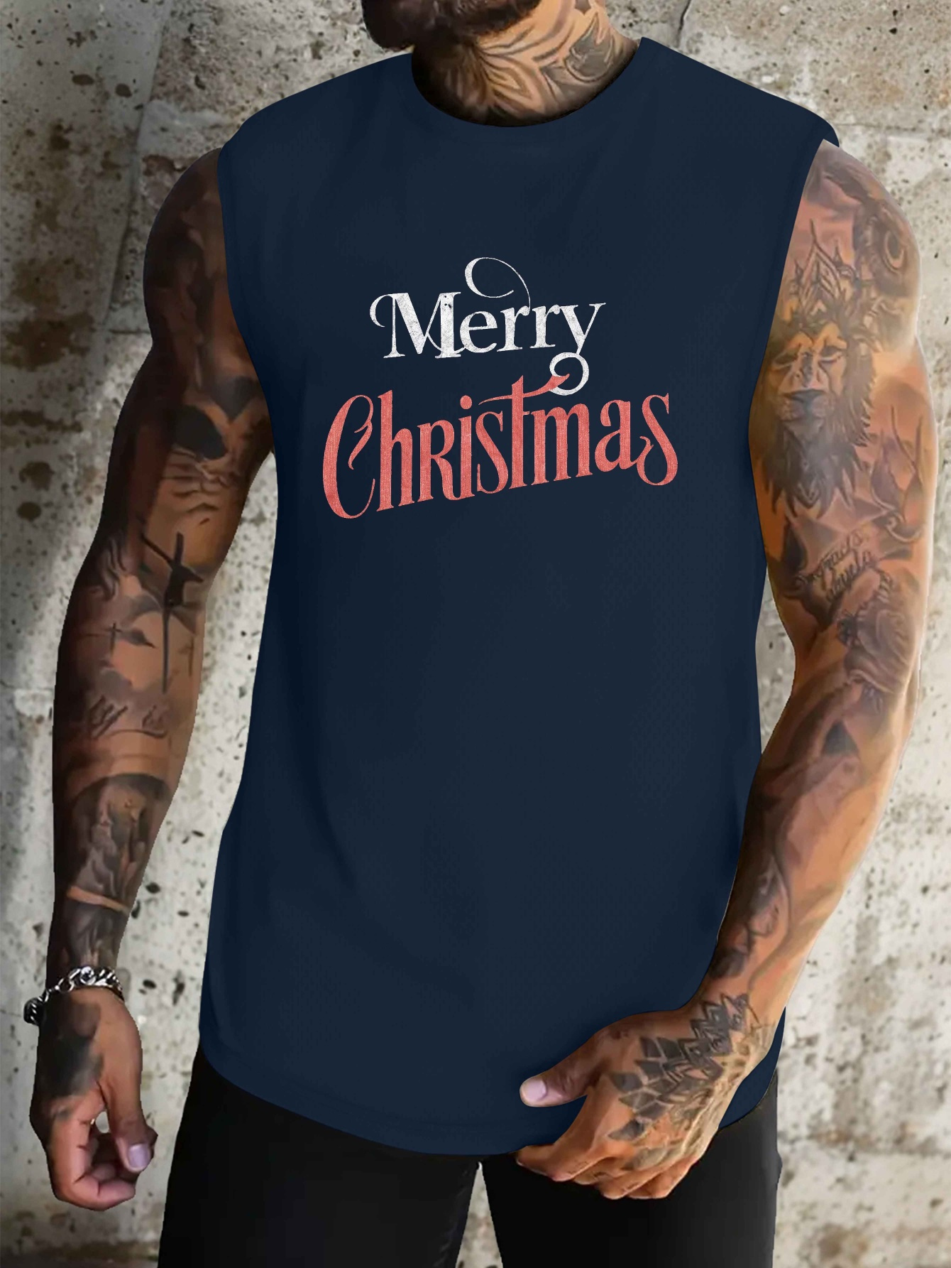 Athletic Tank Top Plus Size Herren – ärmellos, Mit Knopf, In Königsblau, Größe 4XL