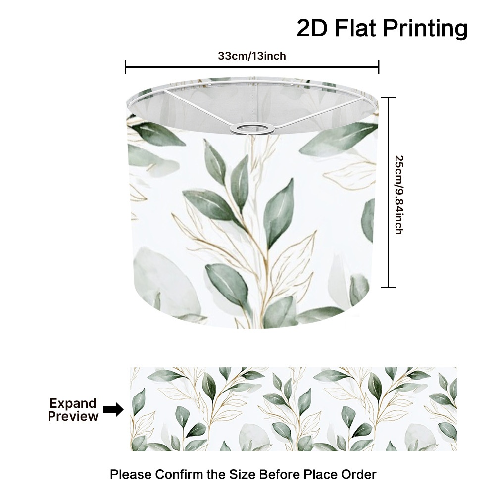 TEMU (2d Flat) Watercolor Lampshade, Light And Portable, Easy To , Suitable For Desk Lamp Shade, Floor Lamp Shade, Table Lamp Shade, Improve Home