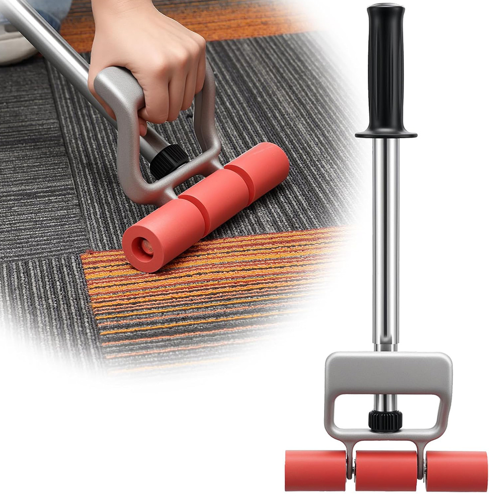 Image of 1pc Adjustable Telescopic Roller, A Multifunctional Wall Roller That Used On Floors, Walls, And Carpets