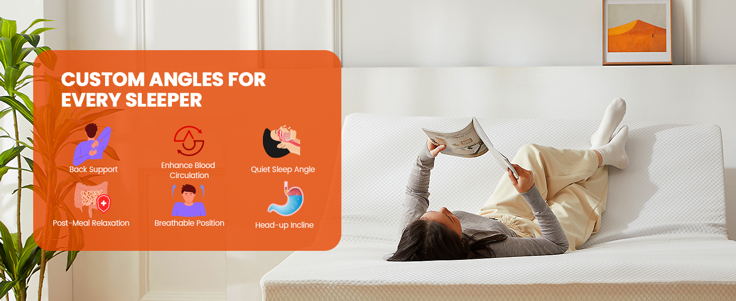 Adjustable Bed Frame with Massage, Head And Foot Incline, Wireless Remote, 4 Built-In USB Ports, LED Night Light, 4 Height-Adjustable Legs, Electric Bed Base, Christmas Gifts