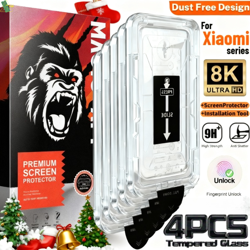 TEMU A Set Of 4 High-definition Full-screen Protective Films Specifically Designed For The Xiaomi 13/14/15/t/t , Featuring New Premium 9h Tempered
