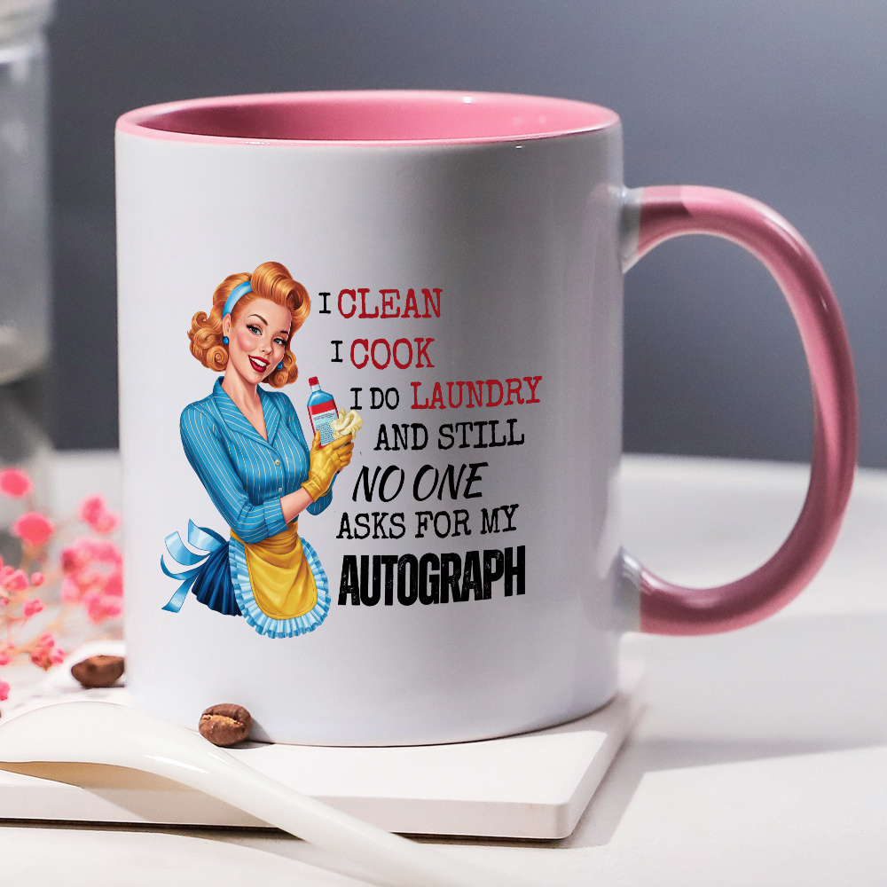 1pc retro   mug 11oz ceramic     i     no one   for my   funny cute design with vintage inspired illustration   home decor gifts machine washable reusable everyday mug   mug durable mug details 2