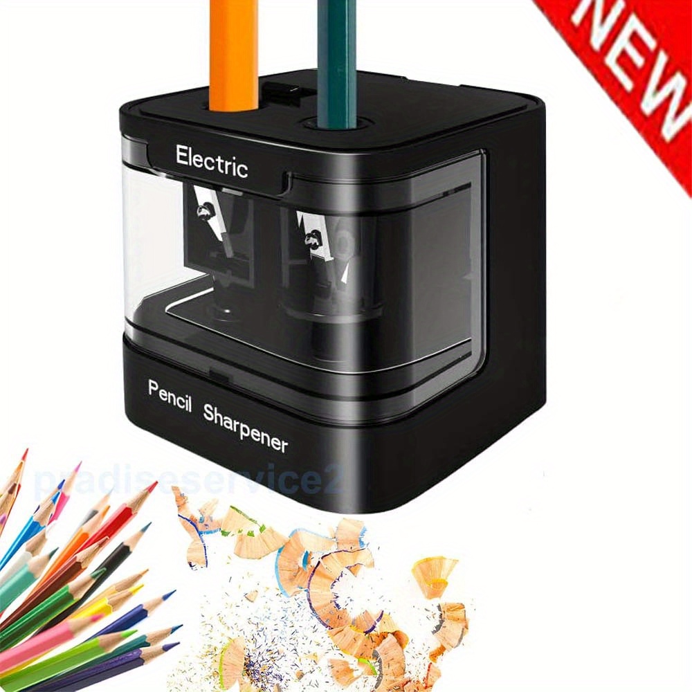 TEMU 1set Pencil Sharpener 6-12mm And Sharpener Automatic Pencil Sharpener With Container For Pencils