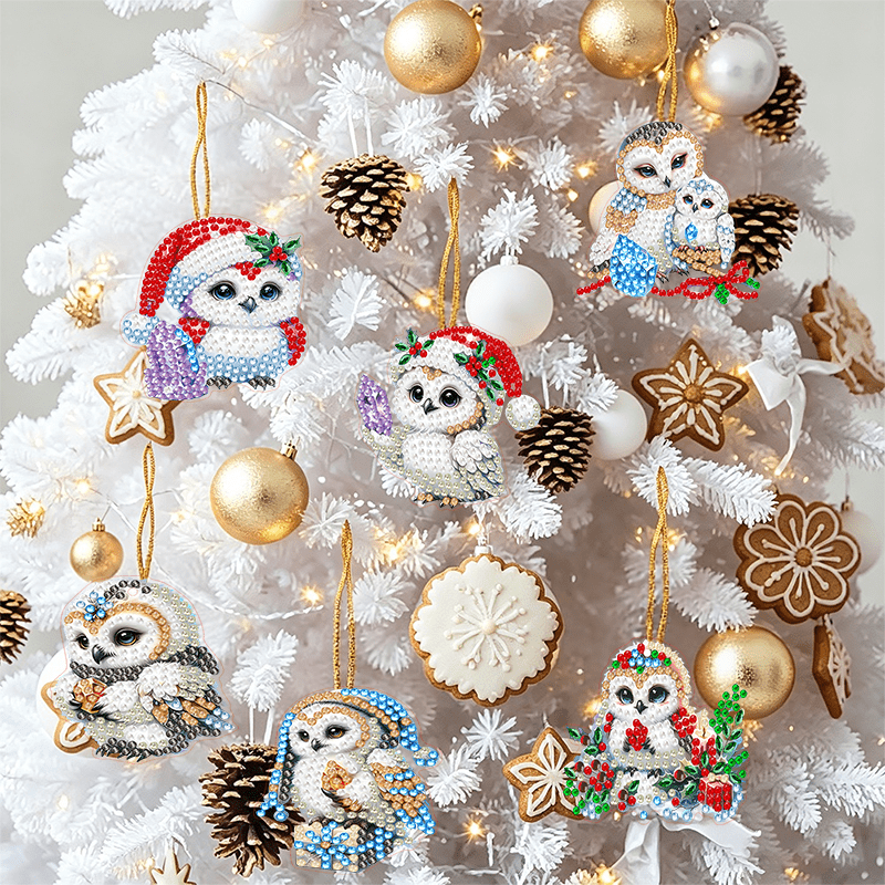 TEMU Kit de Pendentif de Peinture Diamant 5D DIY de Noël, Ornement Suspendu Brillant en Art Diamant, Ensemble de Matériel de Bricolage pour Pendentif