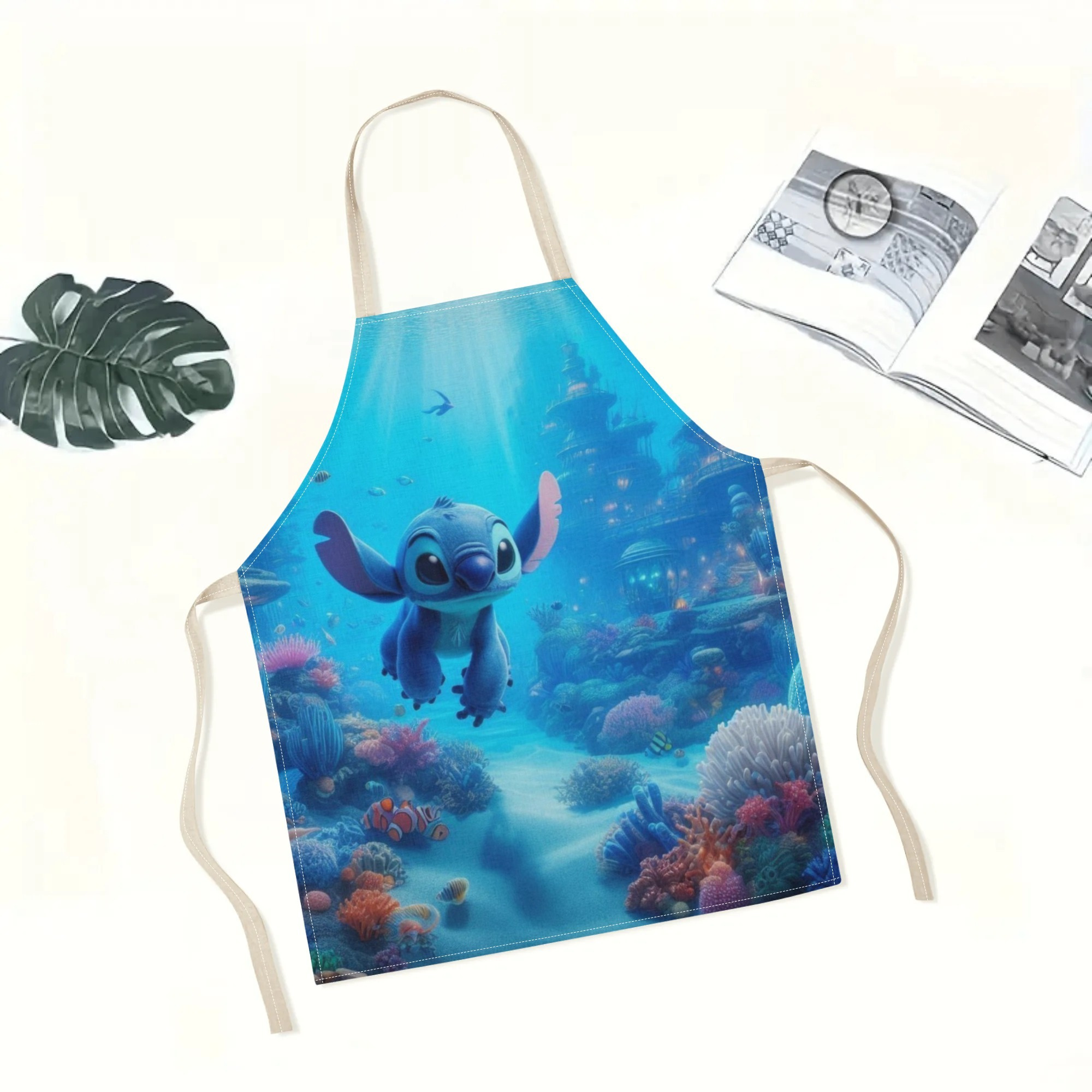 disney   a stylish waterproof apron featuring adorable cartoon designs of  ,  ,  ,  , and more.   beautiful and fashionable, with a simple and elegant style, suitable for hotels, supermarkets, restaurants, fru hops, bubble tea stands, and   home use. details 0