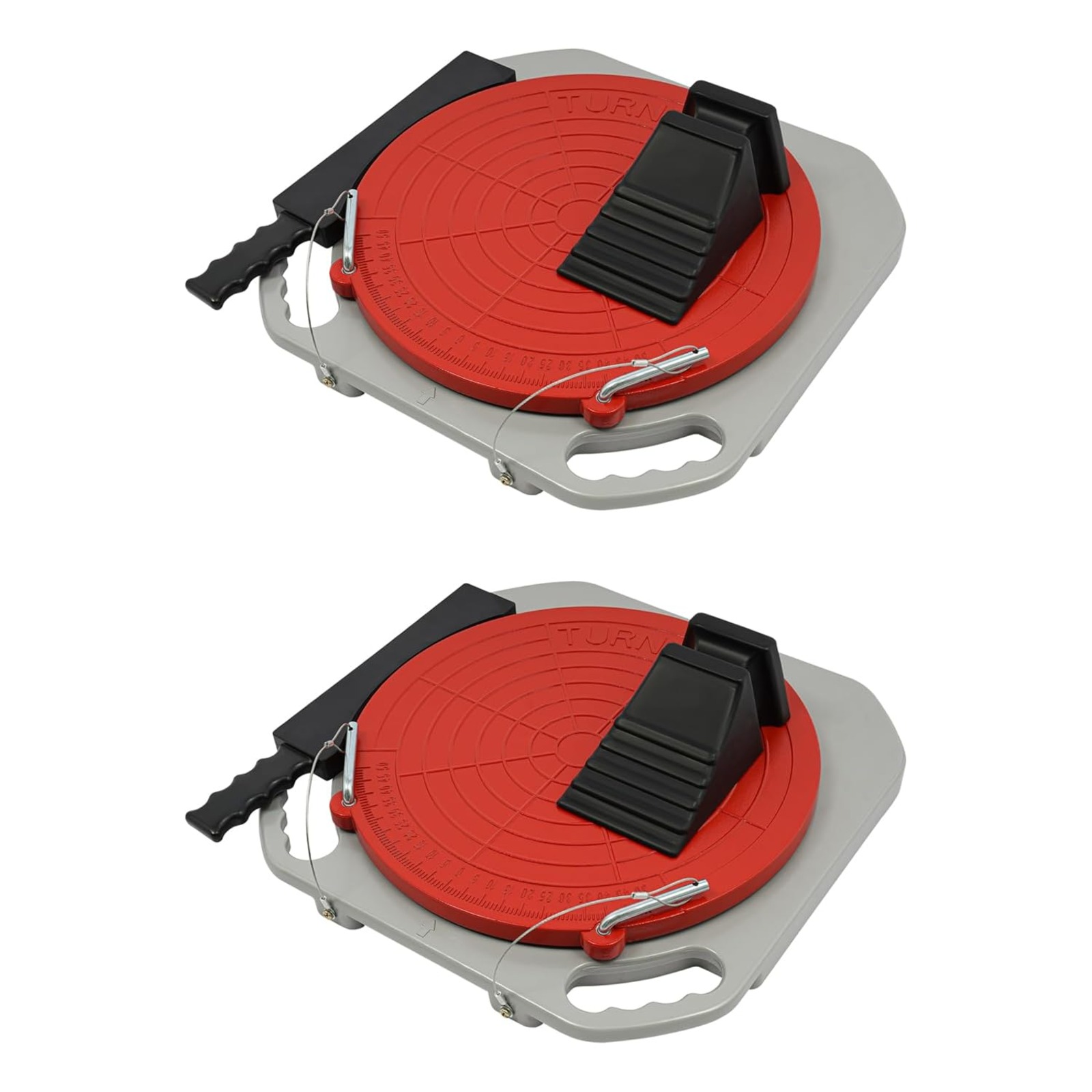 TEMU 2pcs Plaques d' de roues rotatives, rotation à , antidérapante de 3T , ensemble avec de transition et coussinets de pression pour outils