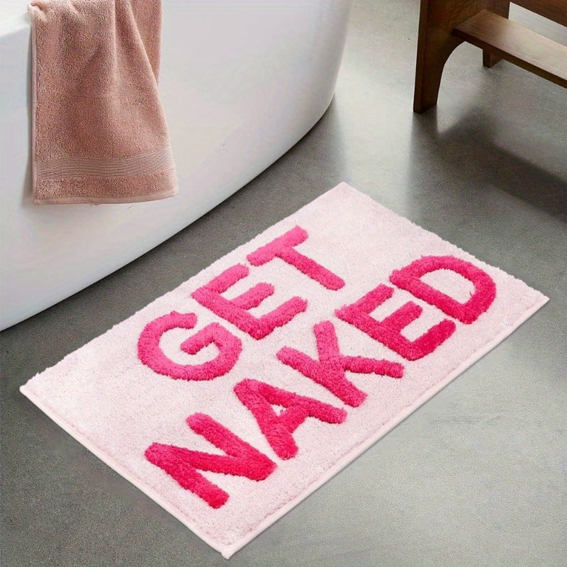 

Sleek, Chic Minimalist Letter Pattern Anti-slip Bathroom Mat - Stylish , No Power Needed