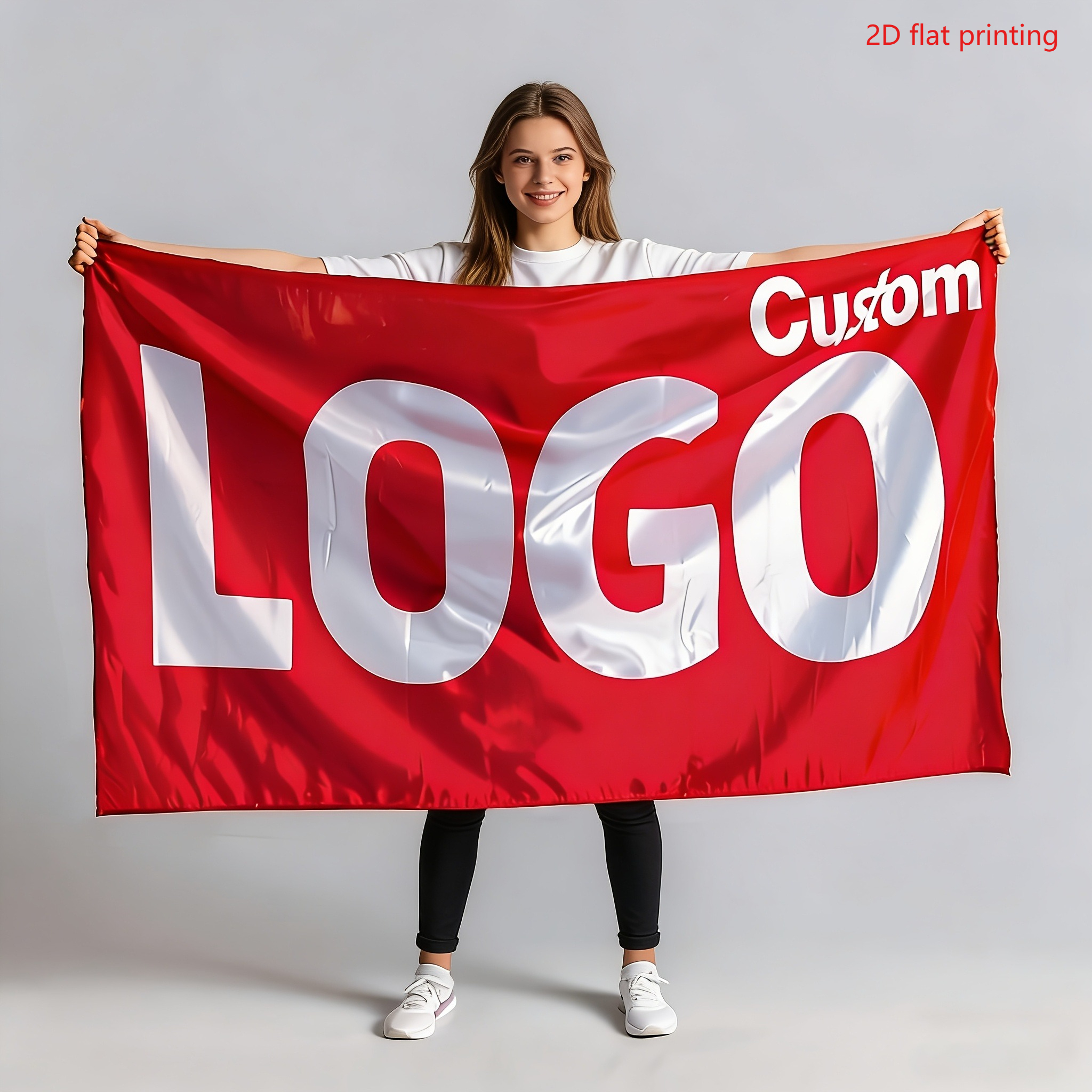 TEMU 2d Flat, 2d Flat - 1pc Custom 3x5ft Flag 1pc, Personalized Banner With & Text, Vibrant Design, & Uv Resistant Polyester, Indoor & Outdoor Party