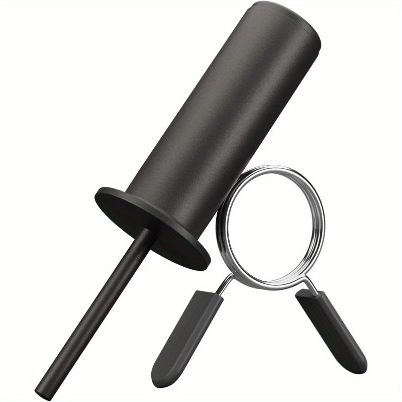 TEMU 1pc Universal Gym Weight Stack Pin With Spring Clip Collar - Aluminum Alloy & Iron Construction, Durable Weight Pins For Weight Stack Machine,