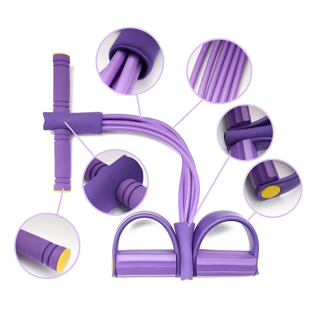 bands with handles for multifunctional yoga sit ups suitable for   men and women this   pedal   trainer features six strands of thickened rope designed for effective abdominal workouts Product details 10