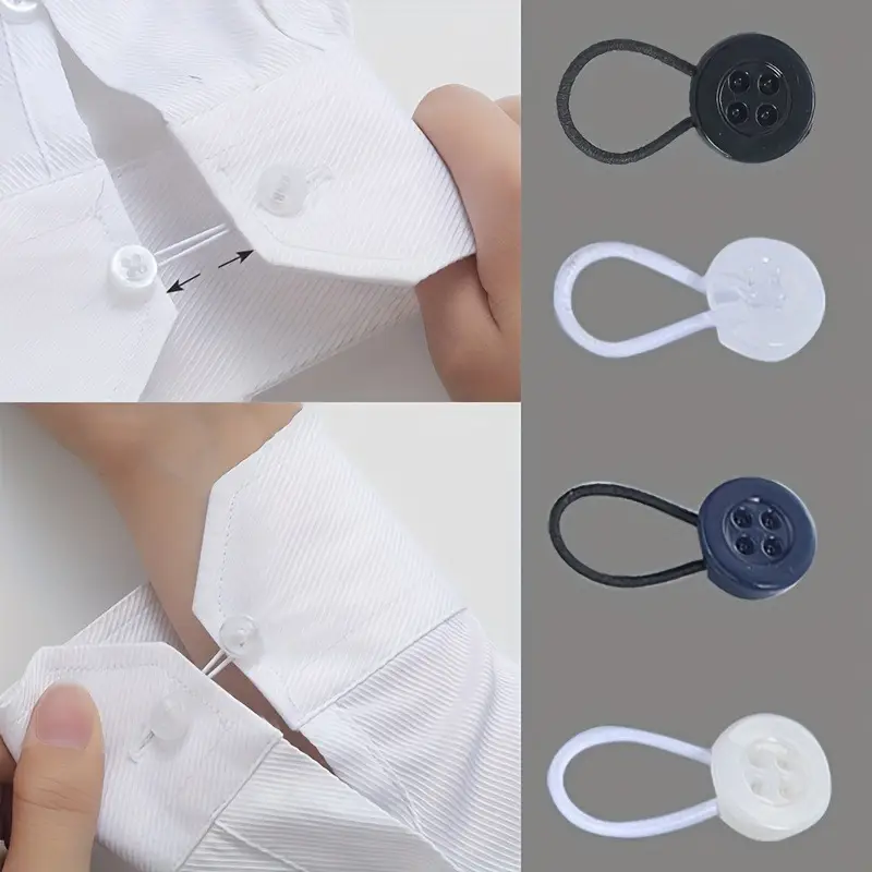 dress shirt button extender Metal Collar Extenders With 3 sizes to cover all needs (2 small Silver Metal Collar Extenders Wonder