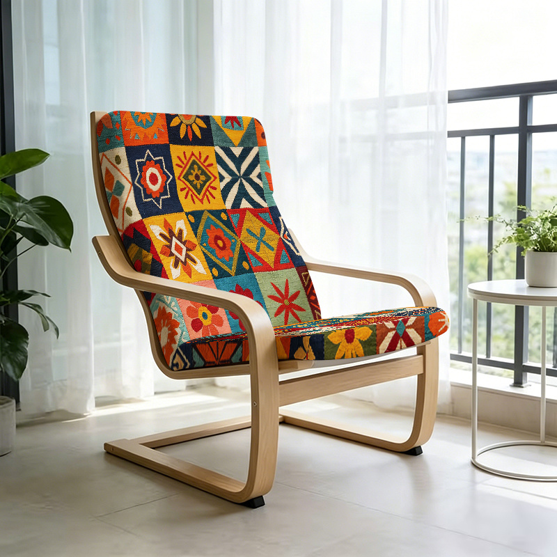 TEMU 1 de estilo marroquí para sillón reclinable, compatible con protector de cojín para silla , elástica extensible únicamente, adecuada para