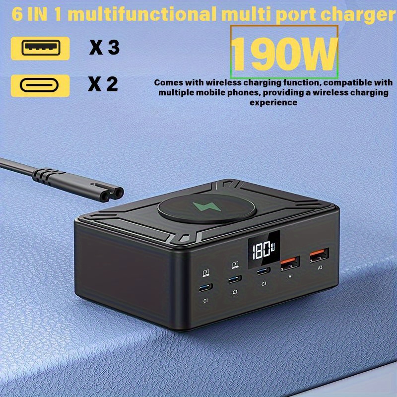 gan fast charger port usb charge Temu Hungary