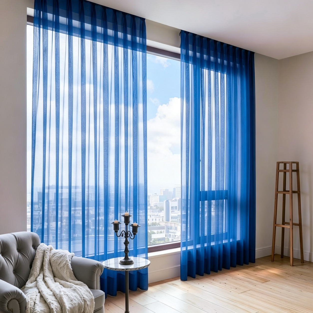 TEMU 2pcs Stylish Royal Sheer Curtains, Made Of Lightweight And Breathable Mesh. Suitable For Use In Living Rooms, Bedrooms, Tea Rooms, And Other