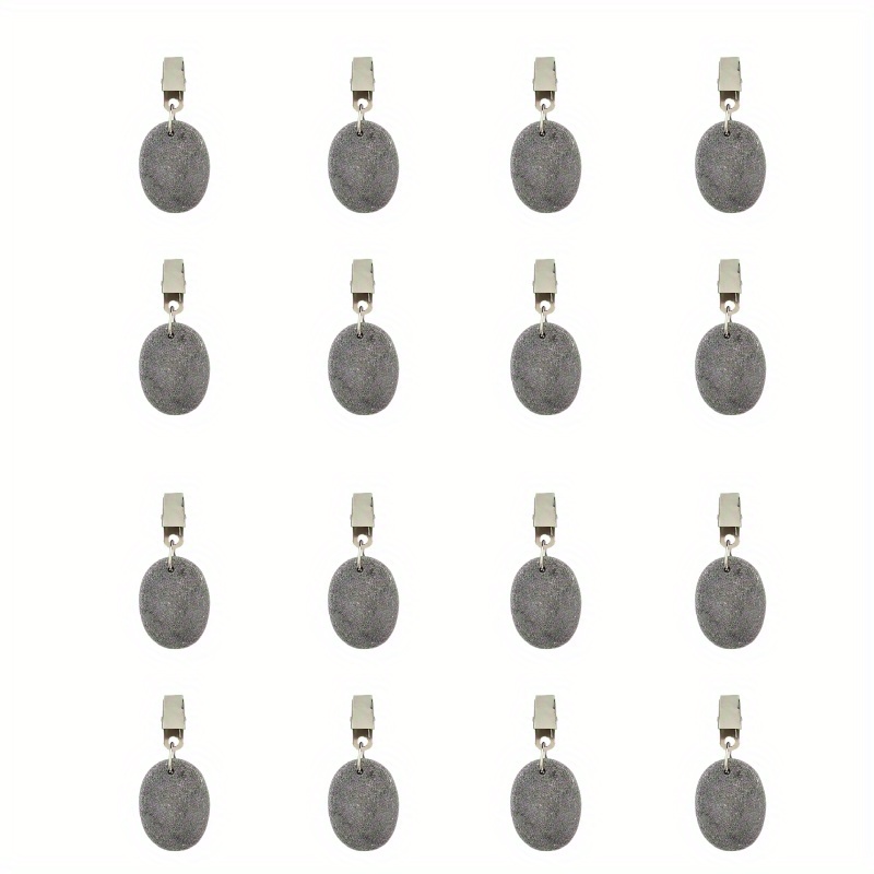 Image of 8/16pcs Outdoor Curtain Counterweights, Curtain Accessories, Heavy Duty Curtain Counterweights For Patio, Gazebo, Cabana, Stainless Steel Clips, Drapes, Utility Curtain Balls