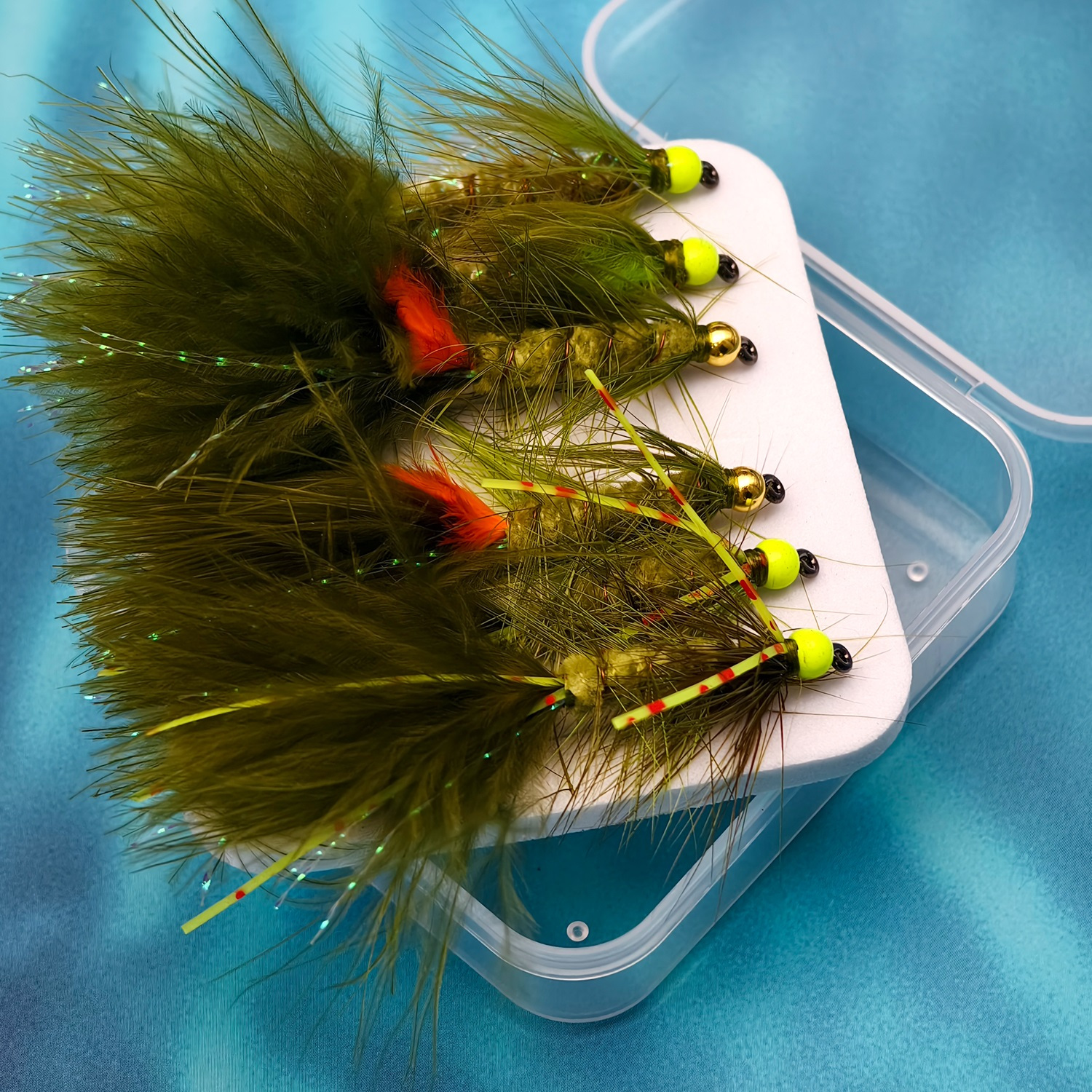 Assorted Design , Olive Streamers Wet Fly For Trout, Salmon, Pike & Bass Fishing - Fly Fishing Lures Of 3pcs /6pcs