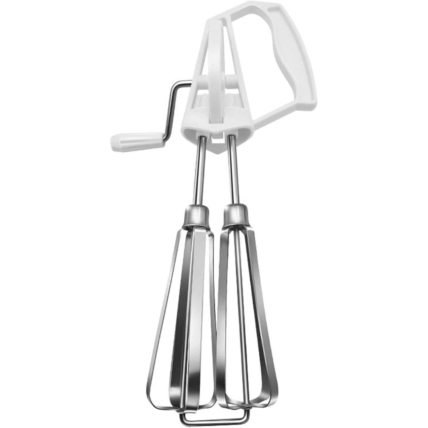 TEMU Manual Stainless Steel Rotary Egg Beater, Ergonomic Labor- Hand Whisk Frother Tone, Efficient Kitchen Gadget, Practical Baking And Cooking