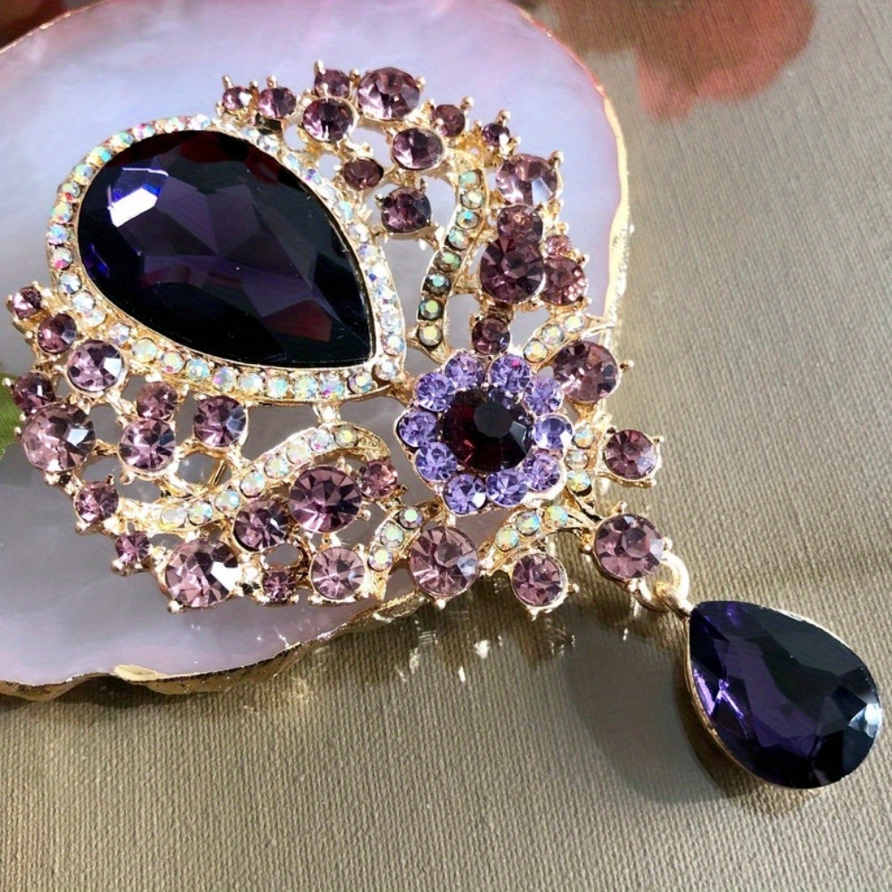 Image of Baroque Luxury Beautiful Men Women Brooch Pin, Jewelry Additions, Wedding Holiday Party Couple Surprise Gift