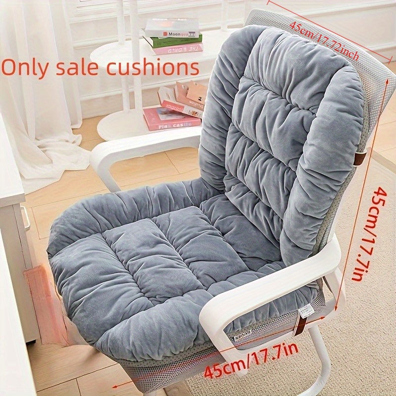 a stylish thick chair cushion with a lumbar support comfortable for sofas suitable for office chairs made of hand woven polyester fabric requires no power or batteries multifunctional home decor Product details 3