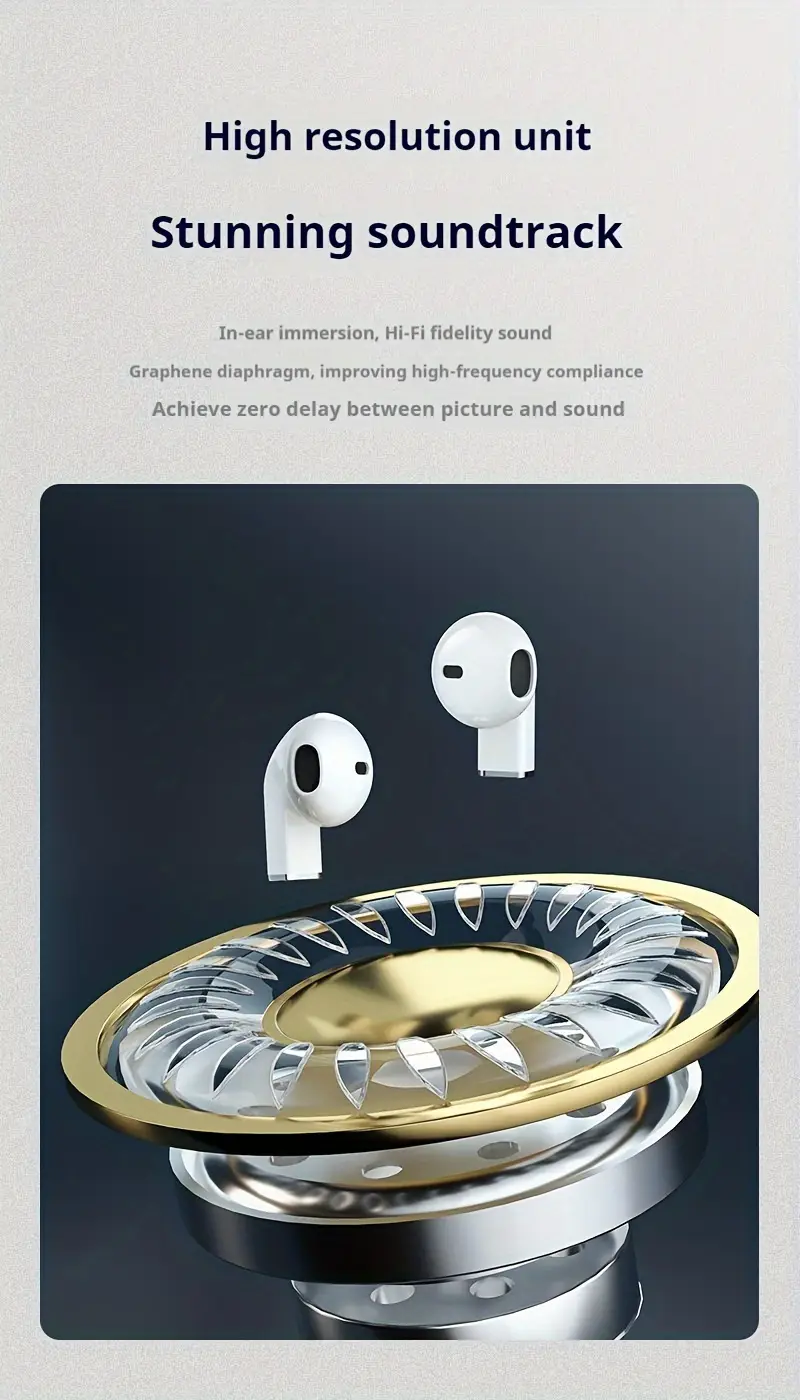 true wireless earbuds featuring volume adjustment, semi- , capacitive microphone, quality, enc noise reduction, extended battery , rechargeable lithium polymer, suitable for for iphone and devices, gaming and daily activities. Product details 6