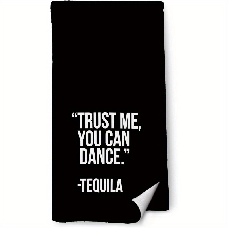 TEMU 1pc Bar Towels, Black Towels For Bartenders, Kitchen Towels With Humor, Dish Towels For The Kitchen, Humorous Tea Towels For Cooking, Gifts For