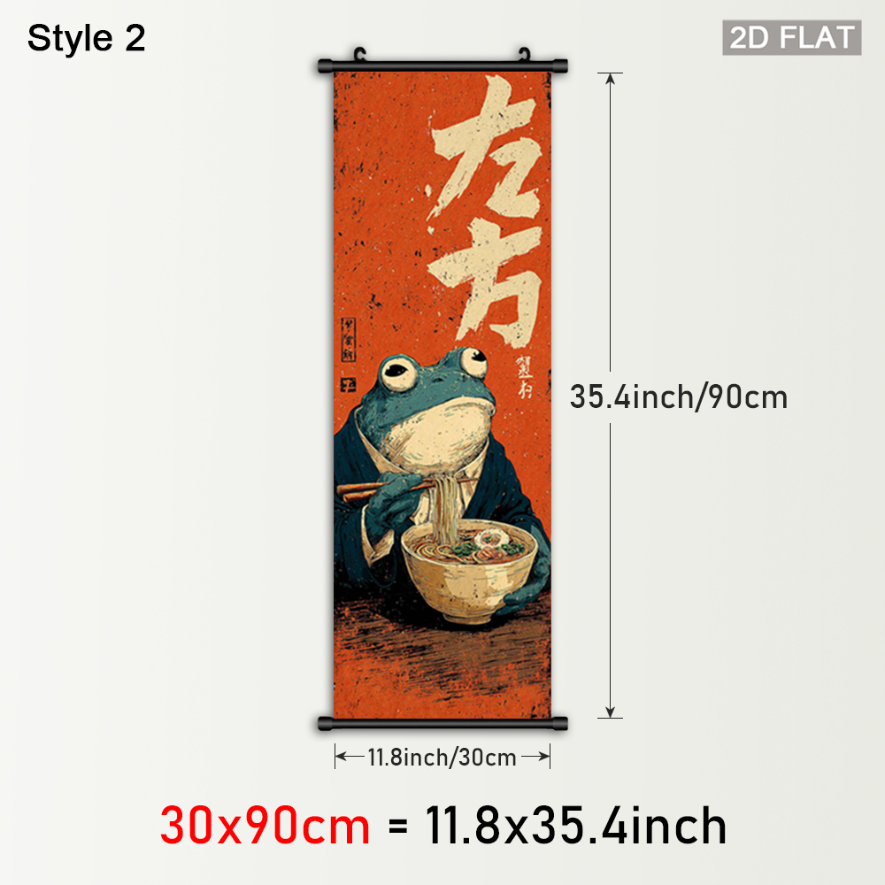 TEMU 2d Flat, 2d Flat, 1pc A Framed Humorous Cat-themed Plastic Wall Art, Featuring A Canvas ''. This Retro-style Scroll Painting Serves As A Festive