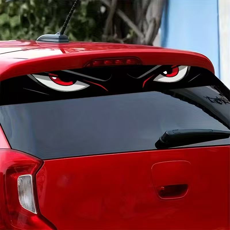 Creative Pattern Car Sticker For Window Glass, And Self-adhesive Waterproof Decorative Sticker