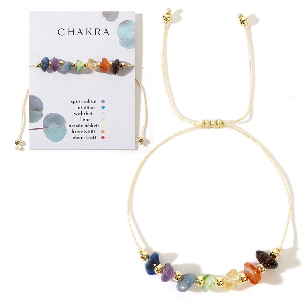 1pc Women's Fashion Bracelet, Bohemian Style Beaded Irregular Natural Stone Bracelet, Creatively Rich Bracelet, 2025 New Year Gift Women's Gift