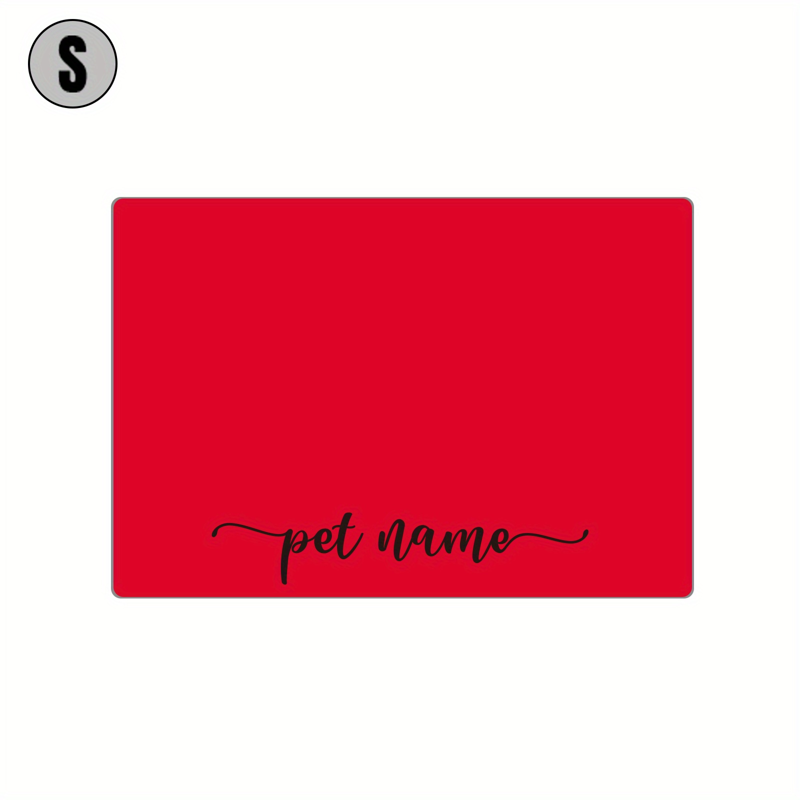 TEMU 1pc, Personalized Feeding Mat, Pu Non-slip At , Pet Feeding Mat For Dogs, Custom Pet Dog Food Mats For Floors Waterproof