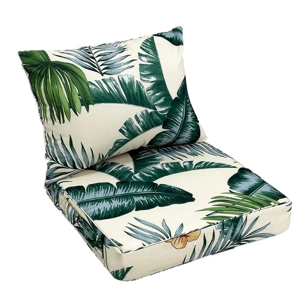 Patio Chair Cushion Outdoor, Thick Rebound Seat Pad Machine Washable, Comfortable, Garden, Terrace, Balcony, Backyard Outdoor Furniture