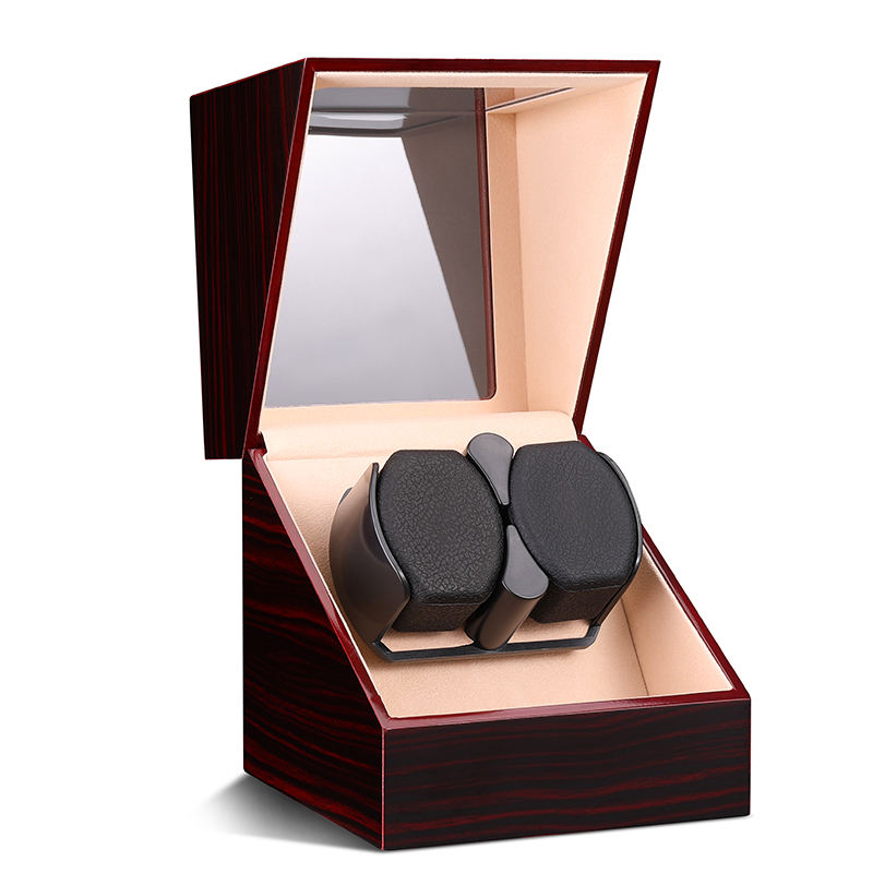 Automatic Watch Winder Display Box - Hinge Cover, 2 , Ideal Gift, Wristwatch Storage, Stylish Case, , Smooth Operation, Horology Enthusiasts