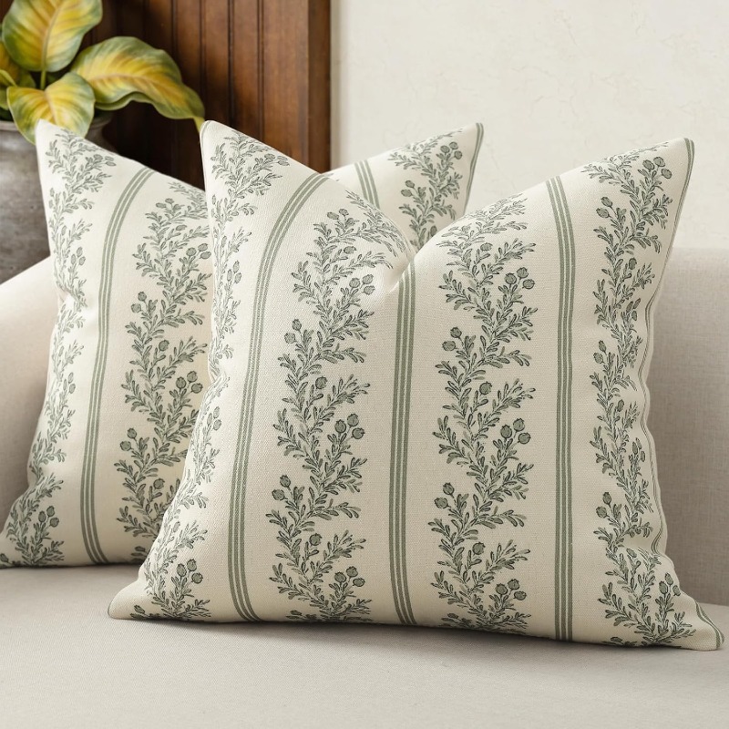 TEMU 2d Print 2pcs Pillow Covers, Made Of Polyester, Double-sided Printing, Vintage Style, Suitable For Sofa Bedroom Home Decor, Pillow Inserts Not