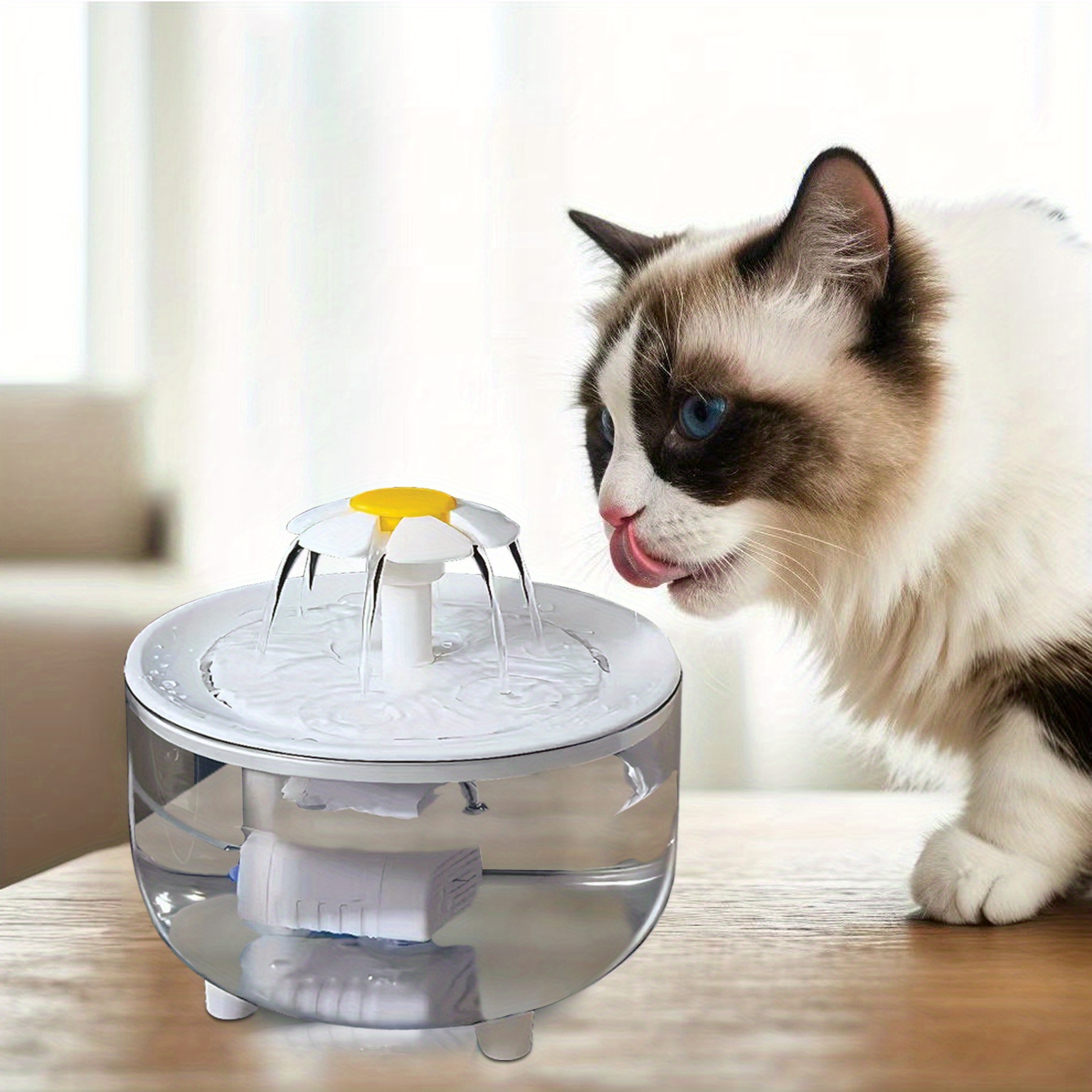 Large Capacity Cat And Dog Water Fountain, Silent Operation, Safe And Reliable, Automatic Circulation, Usb Powered, Best Gift For Pets From Owners, , Without Battery
