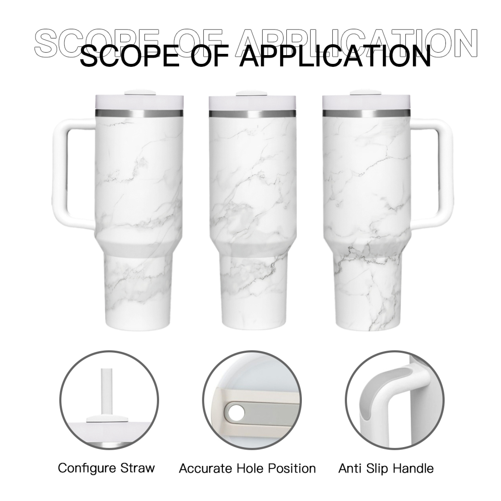 

Gourde Isolée en Acier Inoxydable de 40oz avec Paille - Portable, & Élégante pour un Hydratation Actif