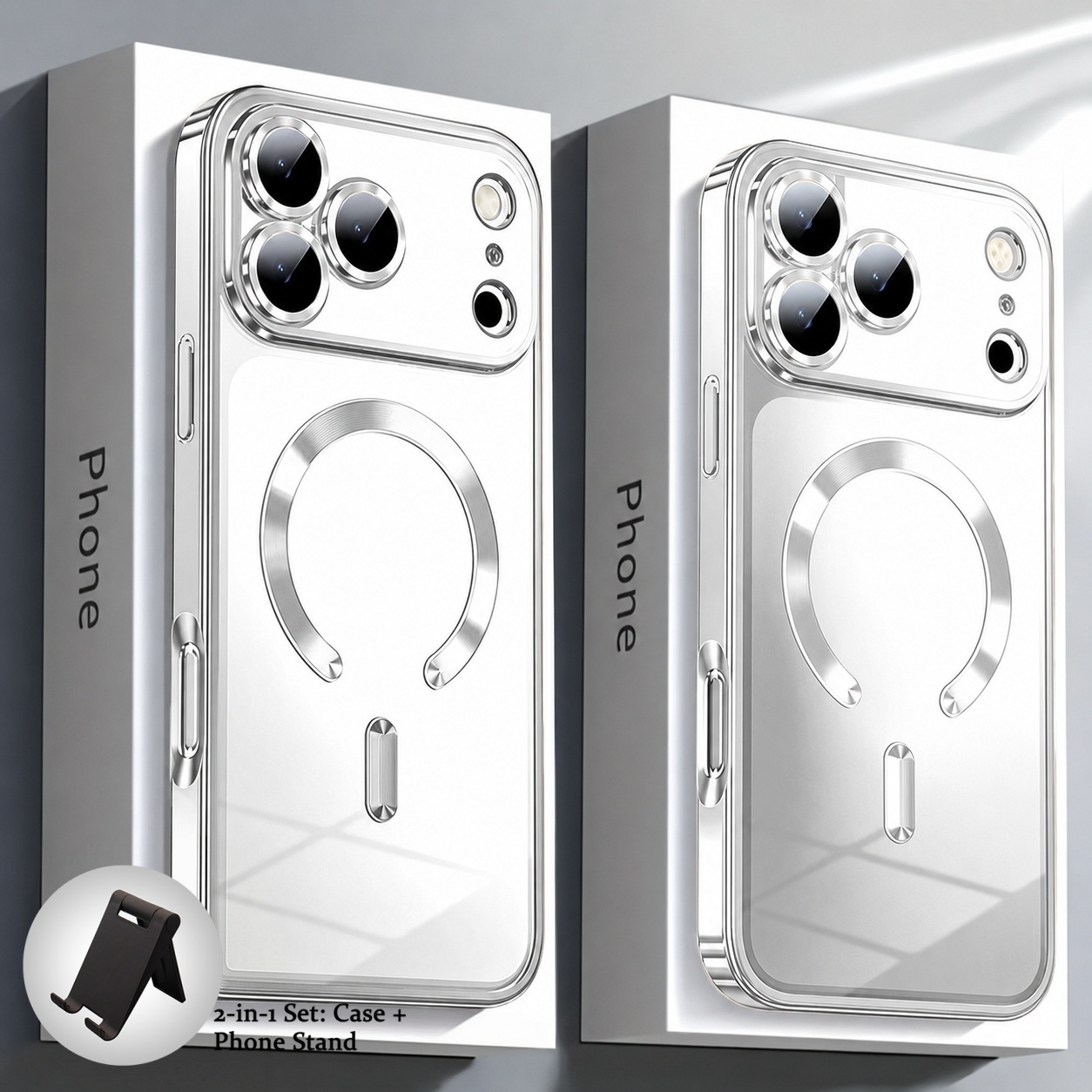 Capa de Celular: Conjunto 2 em 1: Capa + Suporte para Celular 8