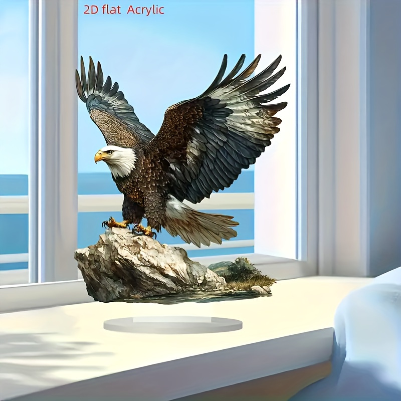 

2d Flat A 2d Elegant Double-sided Eagle Acrylic Desktop Ornament - Decorating Desks, Homes, Offices, And Cafes | An Ideal Piece Of Wall Art For The Holidays.