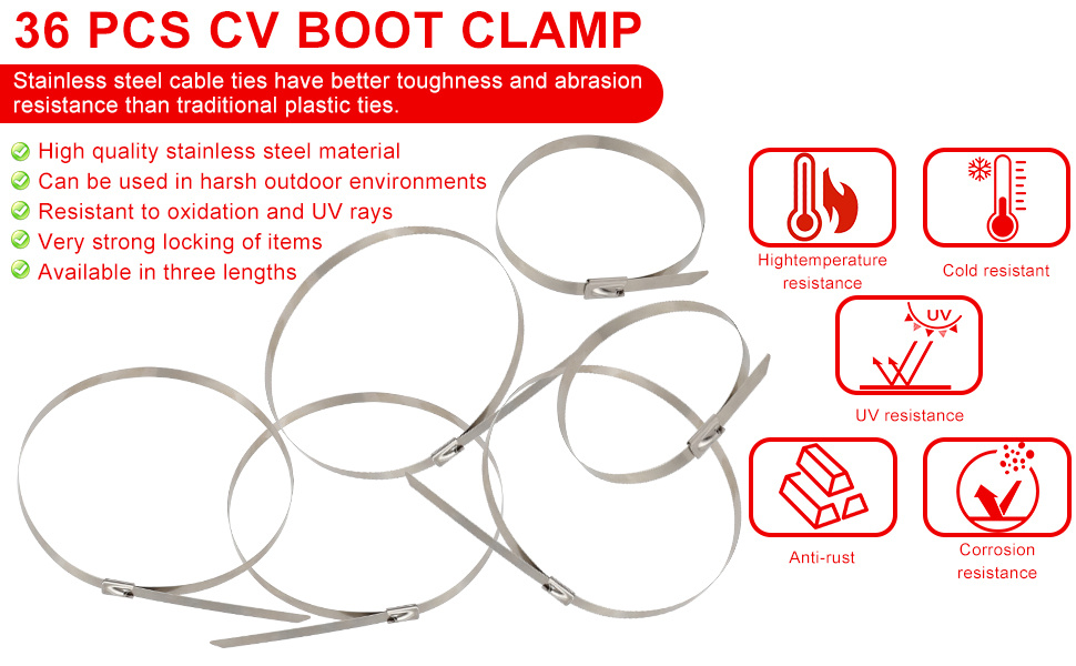1 pliers 36 zip ties universal adjustable transmission shaft cv dust cover clamp cv joint with dust cover shaft clamp tool suitable for most automotive cv dust cover pliers details 1