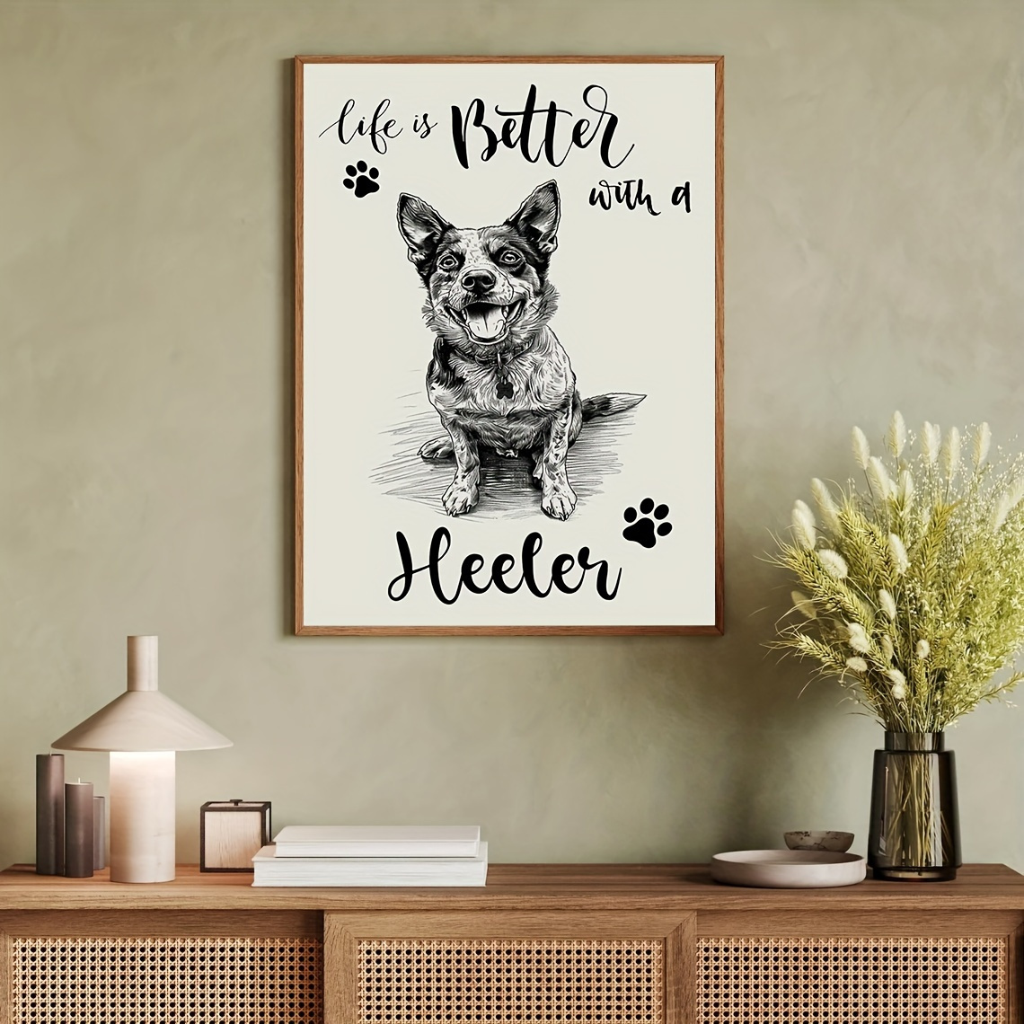 

Dog Canvas Art - 12x16" Wall Decor, Funny Dog Poster For