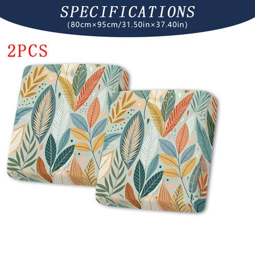 2pcs 6pcs 8pcs style leaf pattern outdoor sofa cover set indoor elastic cushion sofa cover furniture while a decorative and elegant