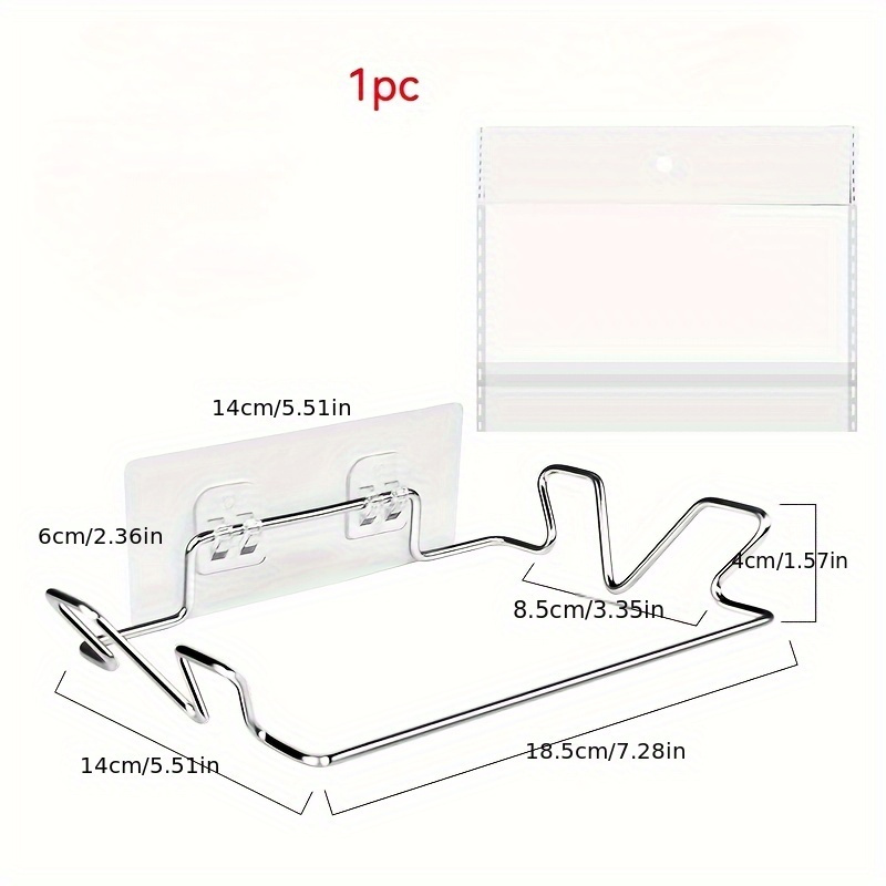 1 soporte colgante para bolsas de basura sin taladro, 1 estante de almacenamiento de bolsas de plástico para el hogar, organizador de almacenamiento para cocina y baño, complementos de cocina, regalo ideal para uso diario o ocasiones navideñas