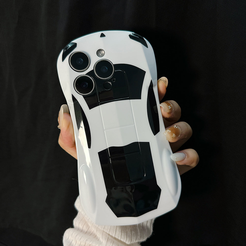 TEMU Phone Case - White Car Lens Protector With A Soft Shell Design, Suitable For 16 Pro Max/iphone 8 Plus. This Couple's Soft Shell Case Is