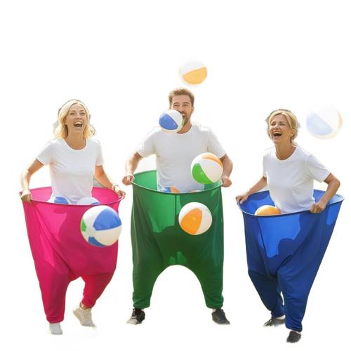 oversized granny pants game set 2 granny catch pants 10 bouncy balls and 2 pumps fun granny pants toss for parties field days reunions