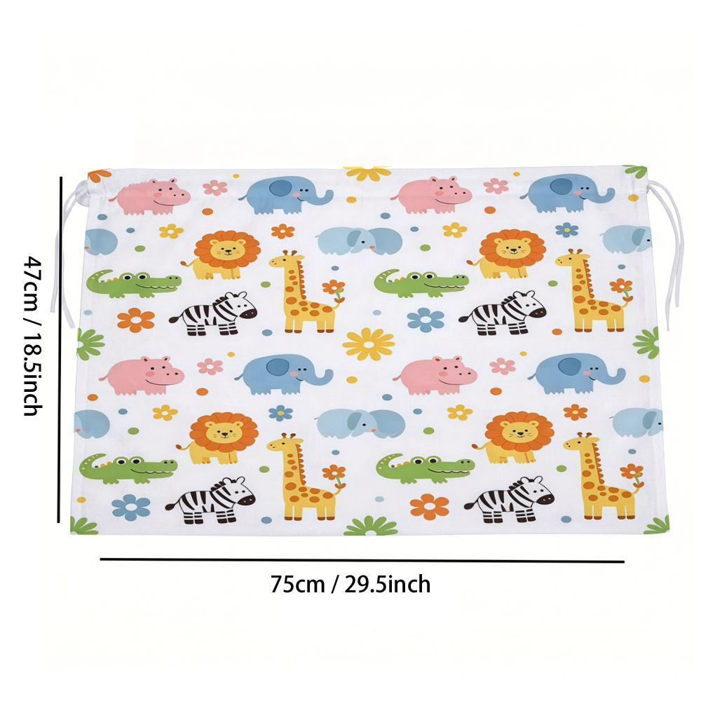 TEMU Car Sunshade Anti-sun, Suction Cup Side Curtain, Privacy Protection Car Window Curtain, 2dflat Cartoon Style, Multicolor, Animal Floral Pattern