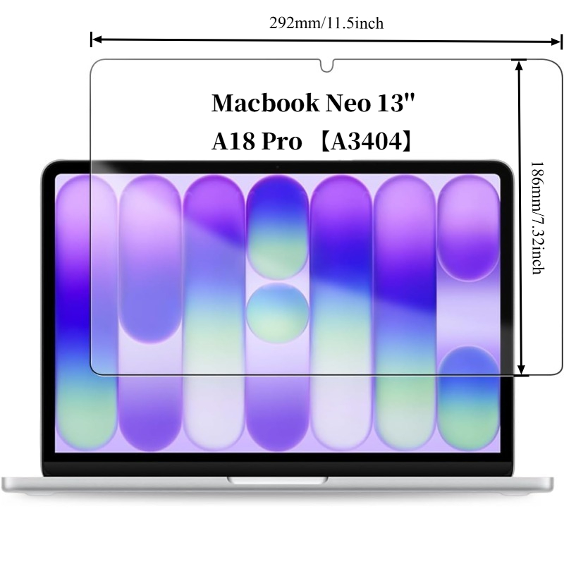 TEMU Screen Protector For Macbook Neo 13 Inch Laptop, Anti-scratch, , Hd