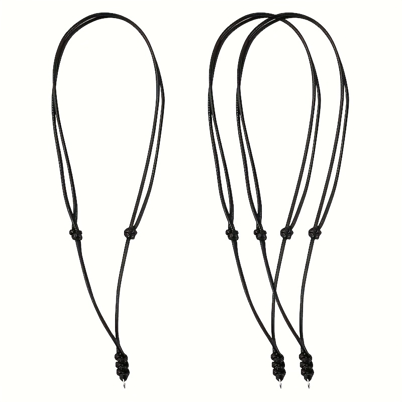 TEMU Collection Of 3 Artisan-made Cord Necklaces, Adjustable For Displaying Bohemian Charms. Appropriate For Genders, With Lengths Ranging From 18 To