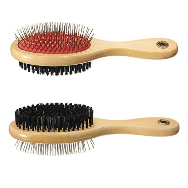 TEMU Beauty Comb, Dog Comb, Pet Dog Beauty Hair, Double-sided Round Head Steel Needle Comb, Mane Comb, Pet Dog Supplies