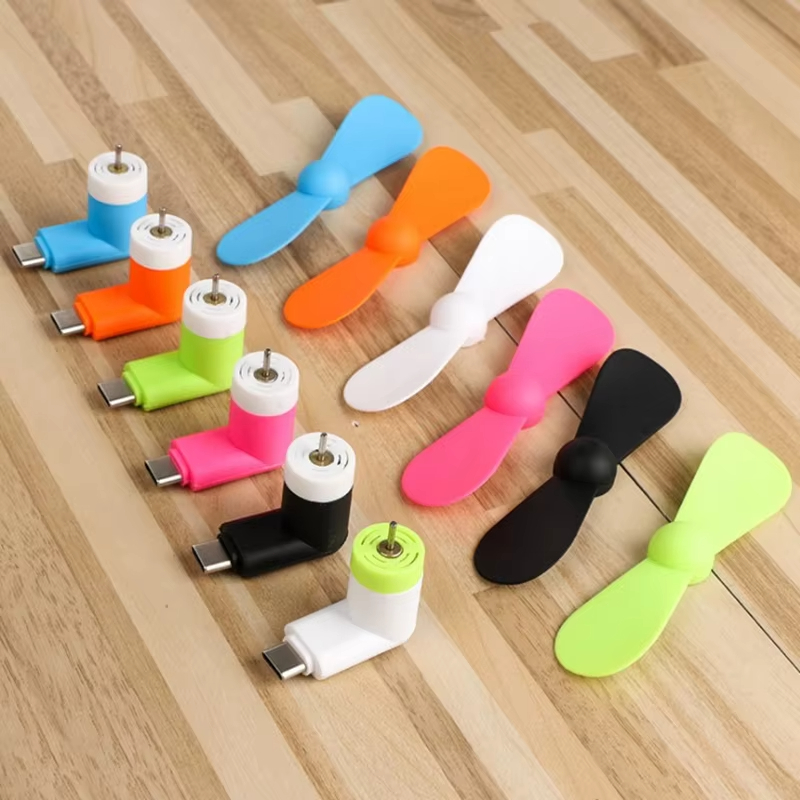 mini ventilatore usb, ventilatore portatile per cellulari,   con interfaccia type-c, design silenzioso per escursionismo  ,   per iphone e telefoni   con porte type-c, ventilatore tascabile da  o, gadget estivo